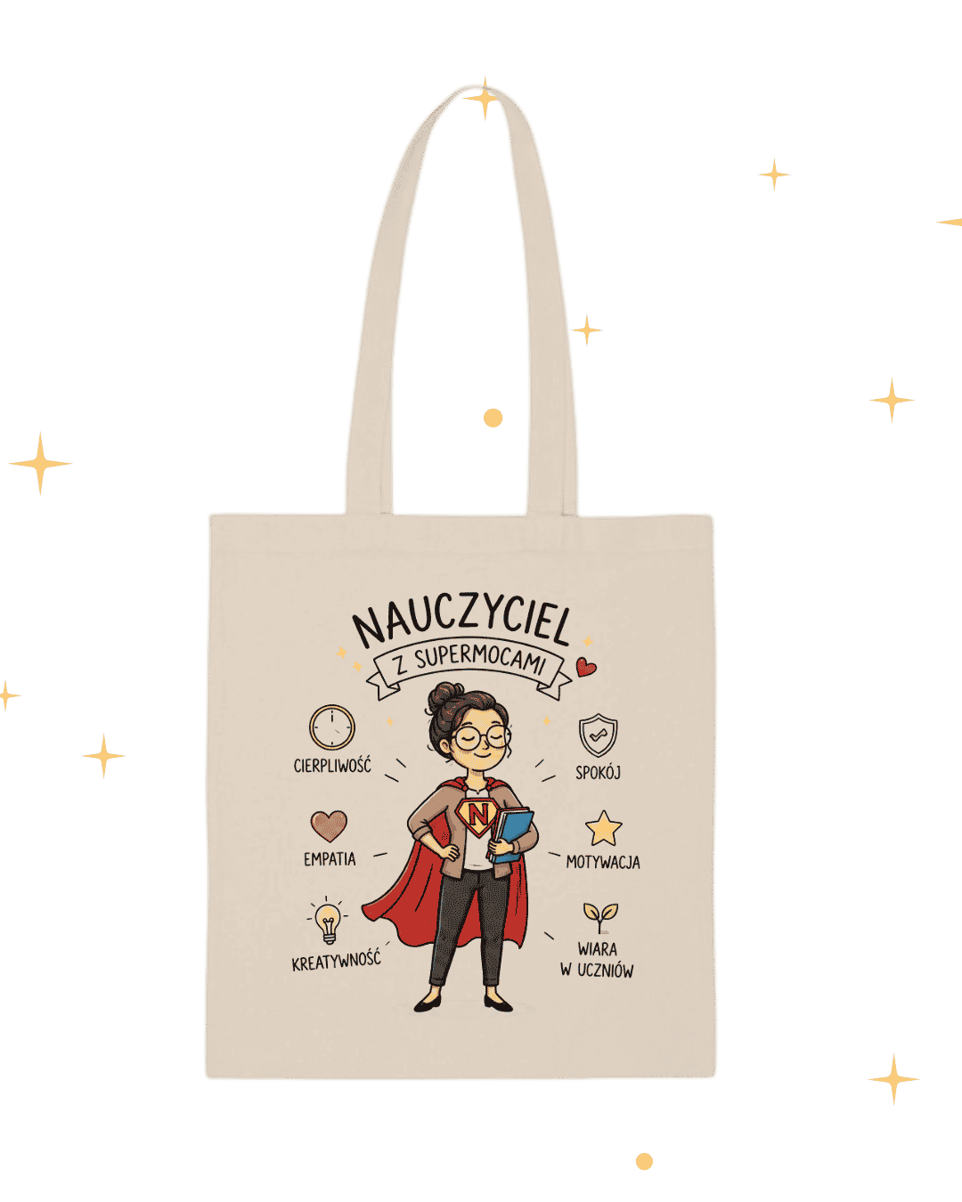 TORBA DLA NAUCZYCIELA | NAUCZYCIEL Z SUPERMOCAMI - obrazek 3