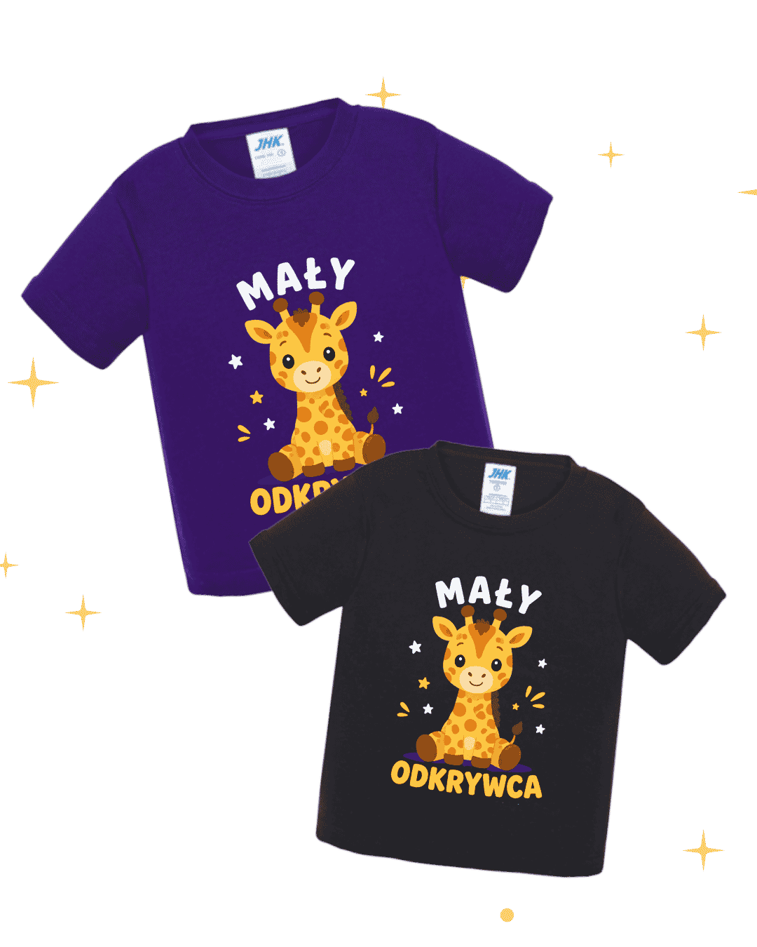 KOSZULKA DZIECIĘCA MINI | Mały Odkrywca Żyrafa - obrazek 1